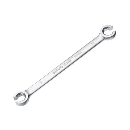 HARFINGTON Flare Nut Wrench 8mm x 10mm CR-V Nickel Plating Wrench for DIY Automotive Repairs and Household Maintenance - size: 8mm x 10mm