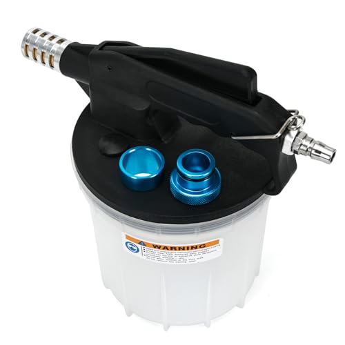 2L Brake Bleeder Vacuum Pump Kit with 1L Refilling Bottle and 2 Silicon Bleed Hoses,Pneumatic Brake Fluid Extractor Suitable for Most Brake Mast Cylinder - size: 2L