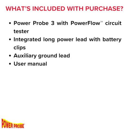 Power Probe 3 Circuit Tester with PowerFlow™ Load Testing (PP3PFRED)