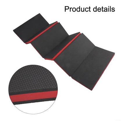 Foldable EVA Kneeling Mat 46x15.7 Inch Car Repair Pad with Handle, 6-Fold Garage Garden Cushion Stool for Auto Mechanic Work