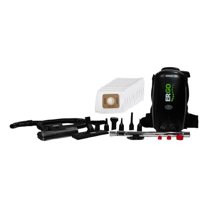 Atrix Ergo Backpack Canister Vacuum, Portable Cleaner with Attachments for Professional and Residential Use, VACBP10 Premium Bundle - size: Premium Bundle