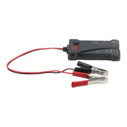 12V Digital Car for battery Tester, for JFIND Voltmeter Alternator for Performance Analyzer with 30A Clips, LED Backlit Display Diagnostic Tool for Vehicle(black)