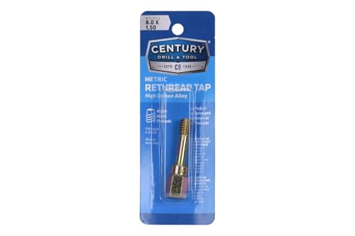 Century Drill & Tool, 92003, 8.0X1.50,Rethreading Tap,Tool Set, Thread Repair - size: 8.0 X 1.50
