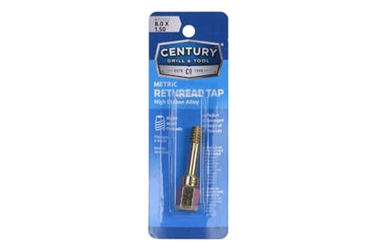 Century Drill & Tool, 92003, 8.0X1.50,Rethreading Tap,Tool Set, Thread Repair - size: 8.0 X 1.50