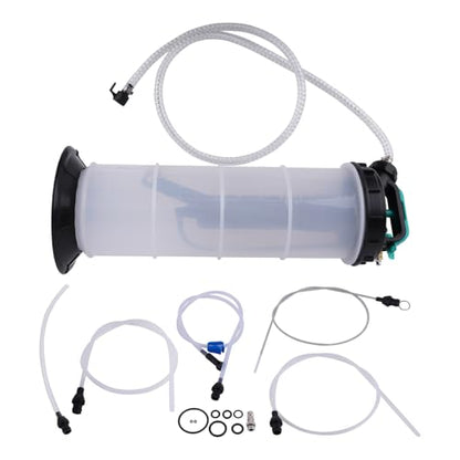 maXpeedingrods 2 Gallon/7.5 L Manual/Pneumatic Fluid Extractor, Automotive Oil Extractor Pump, Transmission Filler Pump Oil Vacuum Changer with 5pc Brake Bleeding Hose for Car, SUVs, Truck, Yachts