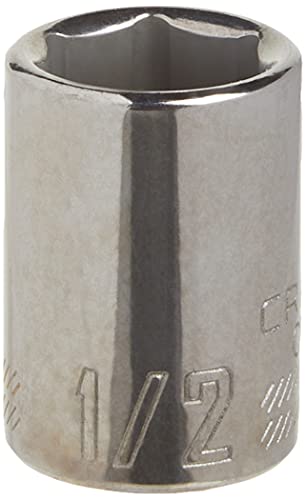 CRAFTSMAN Shallow Socket, SAE, 3/8-Inch Drive, 1/2-Inch, 6-Point (CMMT43003) - size: 1/2"