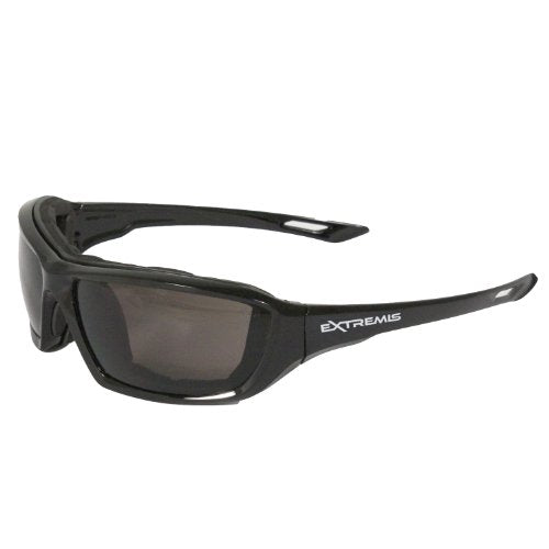 Radians Extremis Foam Lined Safety Glasses - Black Frame