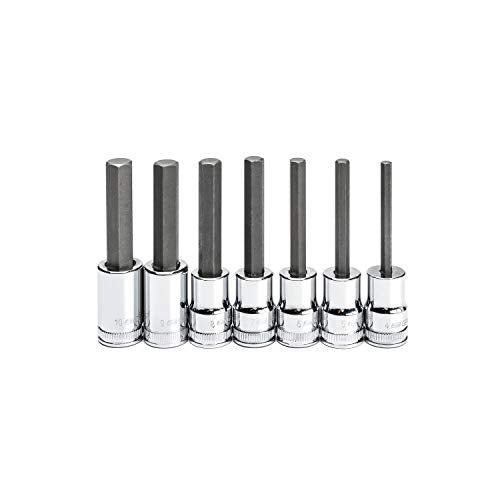 GEARWRENCH 7 Pc. 3/8" Drive Mid-Length Hex Bit Socket Set, Metric - 82546