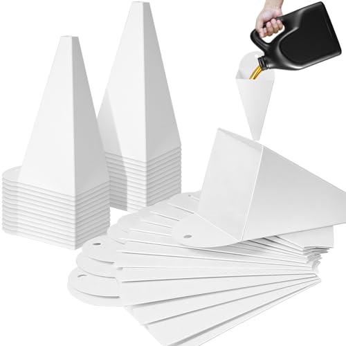 50 Pack Disposable Oil Funnel Paper Funnel for Motor Engine for Automotive Oils and Other Liquids (32 oz) - size: 32 oz