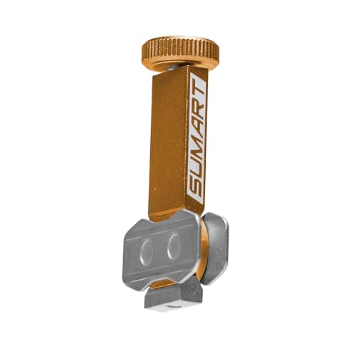 SUMART UBB-40 Universal Bleed Block for Hydraulic Disc Brake Maintenance, Piston Alignment Tool, Protects Ceramic Pistons, Fits Most Bike Brakes - color: Orange