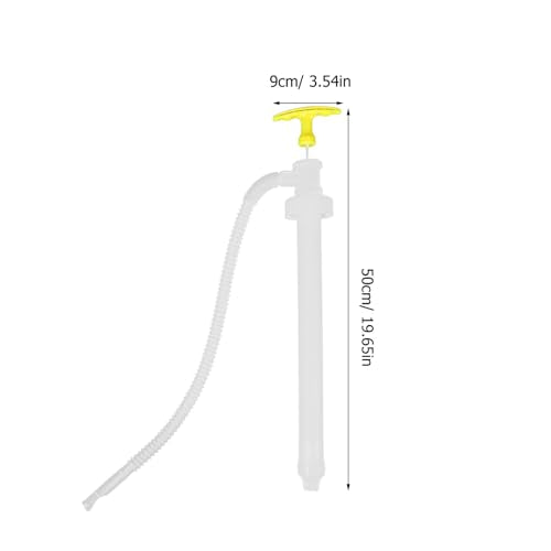 Manual Oil Transfer Pump Hand Siphon Hose Kit Acid and Alkali Resistant Plastic Fluid Extractor for Automotive and Fish Tank Use
