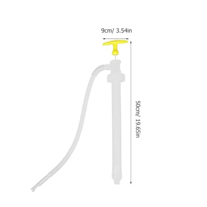 Manual Oil Transfer Pump Hand Siphon Hose Kit Acid and Alkali Resistant Plastic Fluid Extractor for Automotive and Fish Tank Use