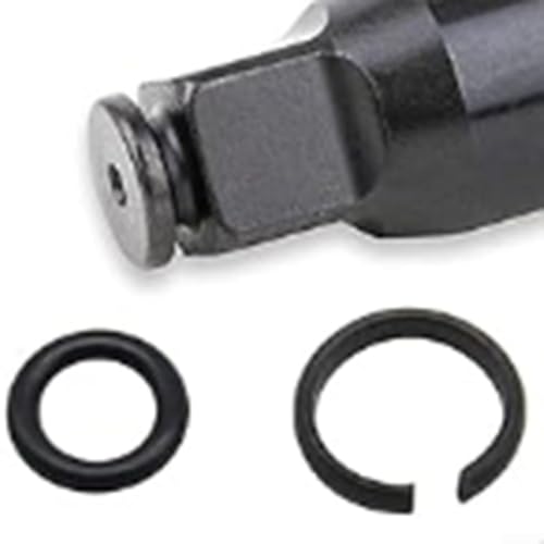 5 Sets Pneumatic Wrench Socket Retainer Rings with O-Rings for 3/8" 1/2" 3/4" 1" Air for Impact Wrenches, Metal Replacement Parts(1/2) - color: 1/2