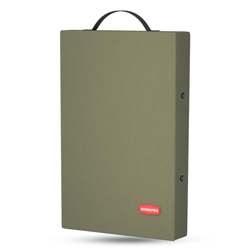WORKPRO 17" Kneeling Pad with Removable Cover, Green | Soft NBR Foam Cushioning, Large Size, For Gardening, Daily Chores, Workout Supplies - color: Green