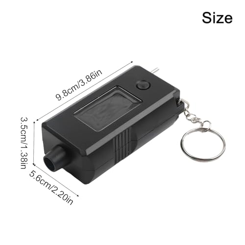 2 in 1 Digital Tire Pressure Gauge and Tread Depth Gauge for Cars, Trucks, SUVs, RVs & Motorcycles — Measures up to 120 PSI and 15 mm, Backlit LCD, Data Hold, Auto Off, Compact Metal Probe Design