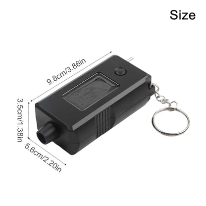 2 in 1 Digital Tire Pressure Gauge and Tread Depth Gauge for Cars, Trucks, SUVs, RVs & Motorcycles — Measures up to 120 PSI and 15 mm, Backlit LCD, Data Hold, Auto Off, Compact Metal Probe Design