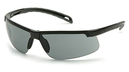 Pyramex Ever-Lite Lightweight Safety Glass Indoor/Outdoor Mirror Lens - color: Gray H2x Anti-fog Lens/ Black Frame