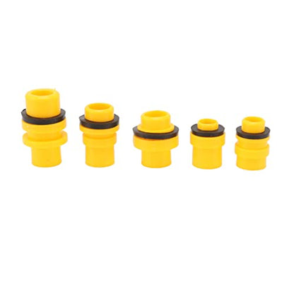 15Pcs Radiator Coolant Filling Funnel Kit, Spill Proof Coolant Fill Kit, Universal Cooling System Fill Kit with Rotary Switch and Long Extension Rod, Reinforced Design for Hard to