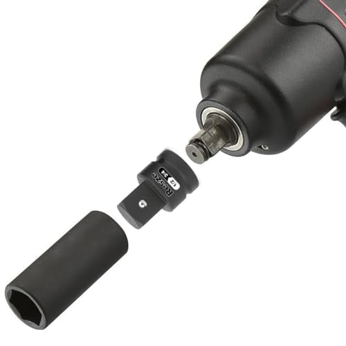 Resze 2PCS Impact Socket Adapter and Reducer Set,3/4"to 1/2" & 1/2"to 3/4" Drive Socket Adapter Set, Square Adapter Breaker Bar Wrench Conversion Kit Mechanic tools - size: 2PC