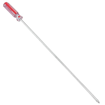 Piutouyar 8 Inch Phillips Screwdriver, #1 Magnetic Tip Screwdrivers | Extra Long Chrome-vanadium Steel Shaft , Cross Head Screwdriver, Long Screwdriver for Repair Home Improvement - size: 8 Inch #1
