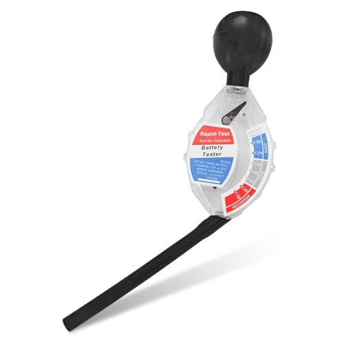 Car Battery Hydrometer Tester, Deep Cycle Battery Hydrometer Acid Quality Fast Detection Tool, Professional Rapid Batteries Density Analyzer Acid Tester for 6V 12V 24V Vehicle