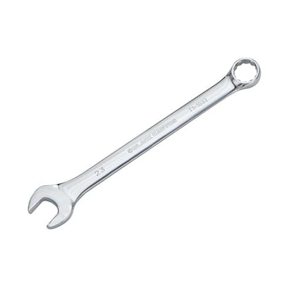 BLACK CANYON Metric 23mm Combination Wrench, 12-Point Box End & Hex Opening Design, Polished Steel - size: 23 mm