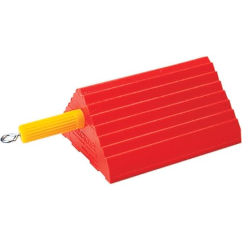 Checkers One Large Wheel Chock for 27-32" Tires, Heavy Duty Wheel Chocks for Semi Trucks, Utility, Tractor Trailer, 60k lb Load Capacity, Made in The USA, Polyurethane, UC1400-6 - size: 60k lb Load Capacity, style: Single Chock