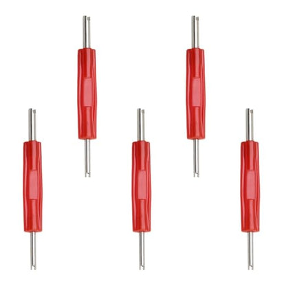 5PCS Valve Core Removal Tool, Double Head Schrader Valve Stem Core Remover, Motorcycle & Truck Tire Repair Install Tool (Double Head) - size: Double Head