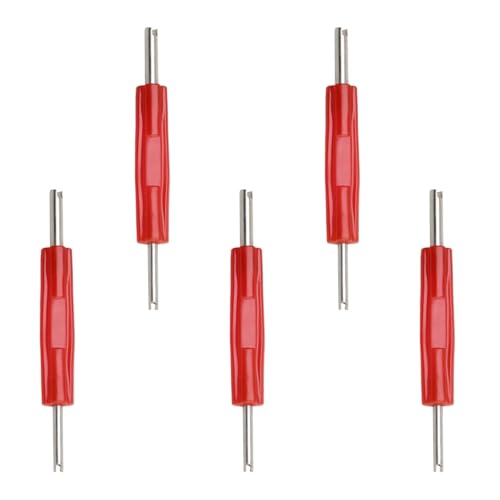 5PCS Valve Core Removal Tool, Double Head Schrader Valve Stem Core Remover, Motorcycle & Truck Tire Repair Install Tool (Double Head) - size: Double Head