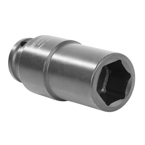 27mm Harmonic Balancer Socket, Heavy Duty Crank Bolt Removal Tool, 1/2" Drive Impact Socket for Crankshaft Pulley Bolts – OEMTOOLS 25279 - style: 27 millimeter