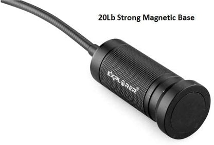 NextLED NT-7647 20-Inch Gooseneck Flashlight with Magnetic Base, Cree LED, Zoomable Lens, IP54 Rating Waterproof. Flexible LED Light, Work Bench, Auto Repair, Grill Light, Inspection - style: Flex Neck Flashlight