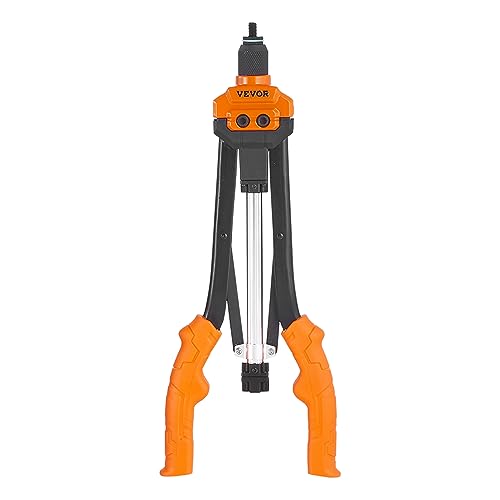 VEVOR Rivet Nut Tool, 16 inch Rivnut Tool Kit with 13PCS Metric and SAE Mandrels, 186PCS Rivet Nuts, Semi-auto Retraction, M3, M4, M5, M6, M8, M10, M12, 1/4-20, 5/16-18, 3/8-16, 1/2-13, 8-32, 10-24 - size: 16"-AUTO, style: RIVET NUT TOOL