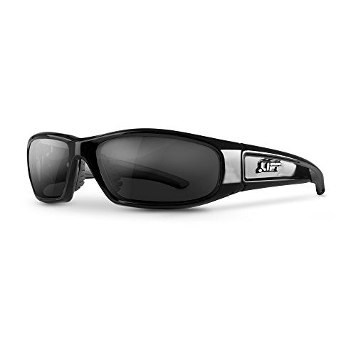 LIFT Safety Switch Safety Glasses - color: Black Frame/Dark Smoke Lens