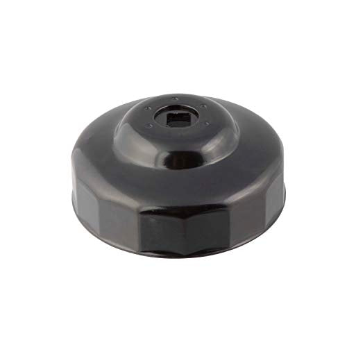 Steelman 90mm x 15 Flute Oil Filter Cap Wrench, 3/8-inch Drive, Low-Profile Design for Confined Space - size: 90 Millimeter x 15 Flute