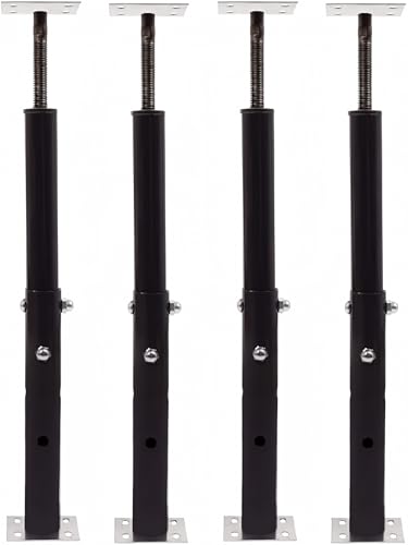 AKRON PRODUCTS Adjustable Floor Jack (Model C-3), Akron Jacks Floor Jacks, Telescoping Jack For Temporary Support, Size Range 1'7''-3' (Fоur Расk)