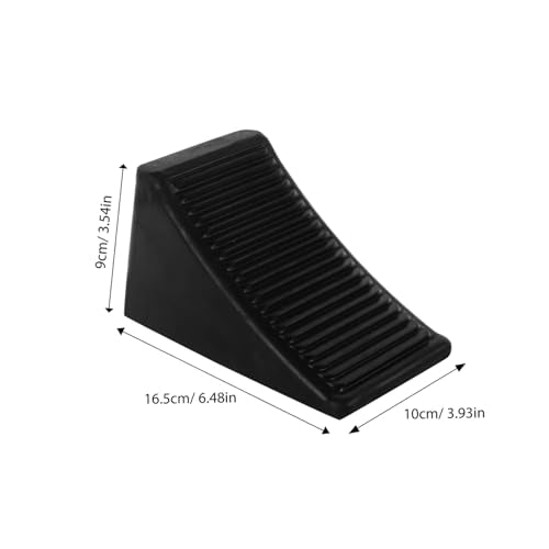 ABOOFAN Heavy Duty Rubber Wheel Chock Set Portable Non-Slip Tire Stopper for Cars RVs and Trailers Sturdy Adjustable Ramp Wedge for Travel and Camping