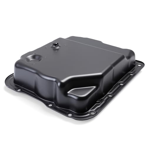 Oil Pan w/Drain Plug, Transmission Oil Pan for 4L60E, 4L65E, 4L70E | for C1500/Tahoe/C2500/Envoy 98-14, for Escalade 99-06, for Rainier 04-07, for Hummer H2 05-07, for Saab 9-7x 2005-2009 - size: for C1500/Tahoe/C2500/Envoy 1998-2014