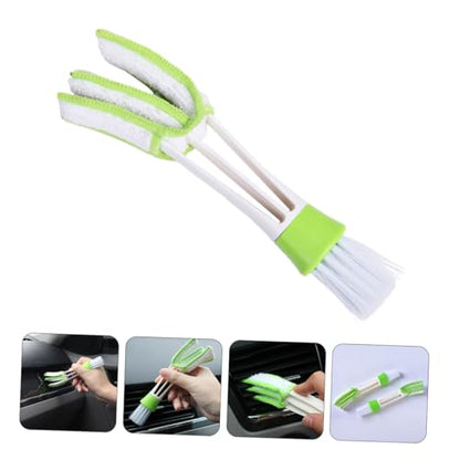Ciieeo Car Air Vent Detail Brush 3pcs Set Double-Ended Louver Cleaner Duster for Automotive Air Conditioner Vents Interior Crevice Cleaning Tool for Car Dashboard