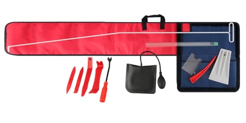 55 inch Long Reach Tools Kit, with J-Hook,Air Wedge Pump,Non-Marring Wedge,Trim Removal Tool and Carry Bag -13 Pack