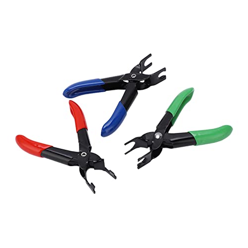 Aramox 3-Piece Fuel Line Pipe Disconnect Pliers Set, Universal Anti-Slip Handles for Petrol Cars