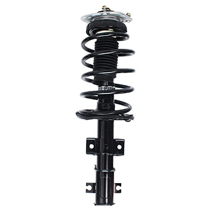 Detroit Axle - 2 Front Struts for 2001-2009 Volvo S60, 1999-2006 S80, 2001-2007 V70, Struts & Coil Spring Assembly 2002 2003 2004 2005 Replacement [w/o Four C Active Chassis] Suspension Struts Shocks - size: 171485L_171485R/PAIR