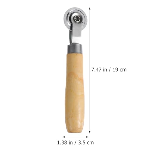 2 Pcs Tire Patch Rollers Wooden Handle for Auto Repair, Single Head Design for Even Pressure Application and Smooth Rolling, Tire Repair Patch Tool for Car Maintenance