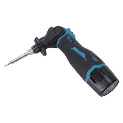 Hilitand Cordless Soldering Iron, 30W 400C Adjustable Temperature with 1200mAh Rechargeable Battery, for Electronic Circuit Board Repair, Mobile Devices, Automotive Wiring, Jewelry (2 Battery US