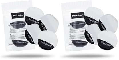MaxShine Handheld Microfiber Wax Applicator Pad – White + Black, Ultra-Soft Scratch-Free Detailing Pad for Wax, Polish & Protectant, Streak-Free Finish (Pack of 2) - size: Microfiber Coating Applicator (Pack of 2)