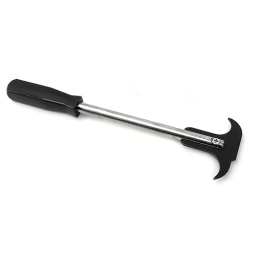 LAINLOY Oil Seal Disassembly Wrench Puller, Seal Puller Tool with Dual Hook Tips Remove Oil and Grease Seals, Car Repair Tool, Oil Seal Disassembly Tools for Car SUV and Light Truck (Black) - color: Black