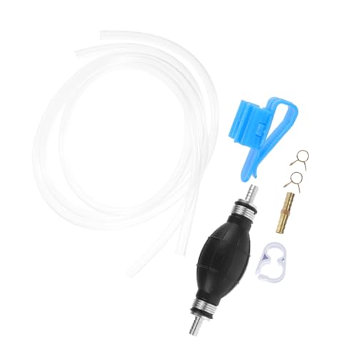 Manual Hand Fuel Transfer Pump Kit with PVC Hose Gasoline Siphon Pump for Efficient Fuel Extraction Lightweight Plastic Construction Anti-backflow Design for Cars and Equipment