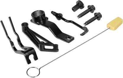 6PCS Timing Belt Tools For Ford 4.6L 5.4L 6.8L 3V Engines, Valve Spring Compressor Tool Kit, Cam Phaser Holding Tool, Timing Chain Wedge Tool, Crankshaft Positioning Holder, Cam Phaser Mount Bolt
