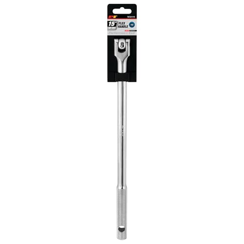 Performance Tool W32119 1/2-in Drive Flex Handle Home Improvement Hand Tool, Silver, 15-Inches - style: 1/2" Dr 15" Flex Handle