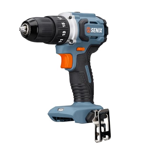 SENIX 20V Max Cordless Drill/Driver Set, Power Tool Kit, Brushless Motor, 1/2-Inch, 2 Variable Speed,Tool Only (PDDX2-M2-0) - style: Drill Tool Only