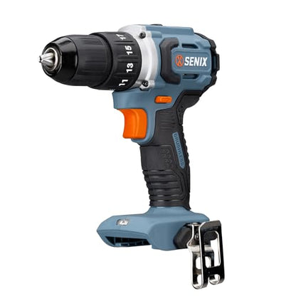SENIX 20V Max Cordless Drill/Driver Set, Power Tool Kit, Brushless Motor, 1/2-Inch, 2 Variable Speed,Tool Only (PDDX2-M2-0) - style: Drill Tool Only